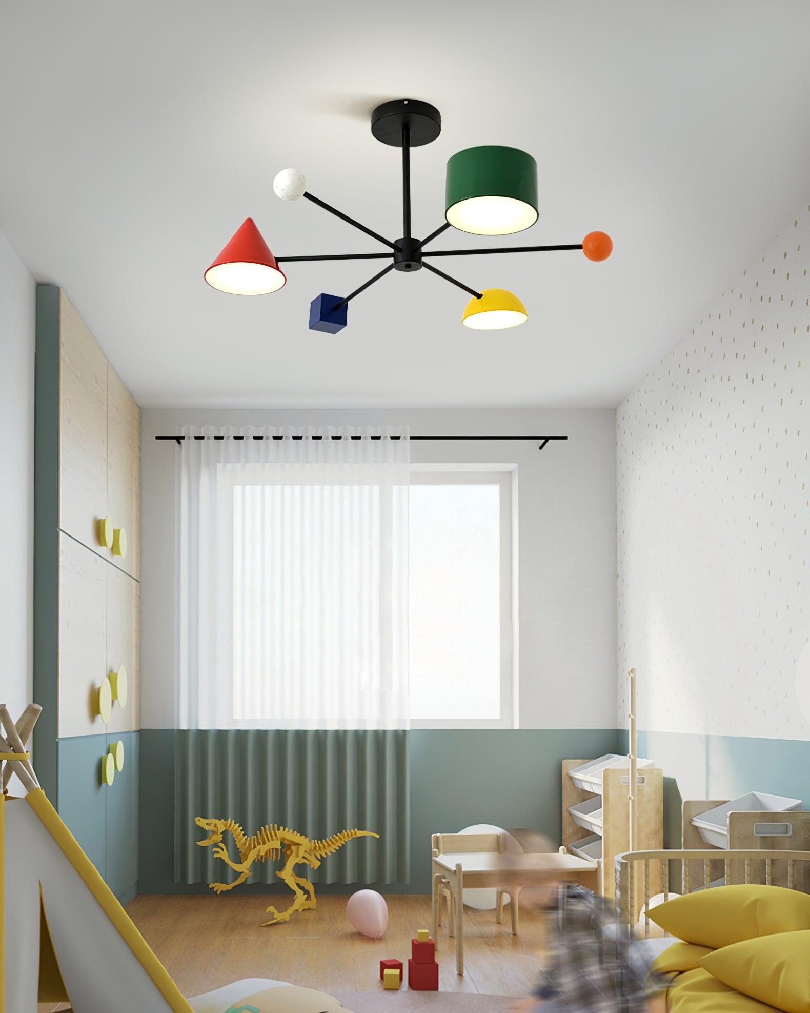 Gianna Plafonnier Coloré Série Géométrique - Neutralighting