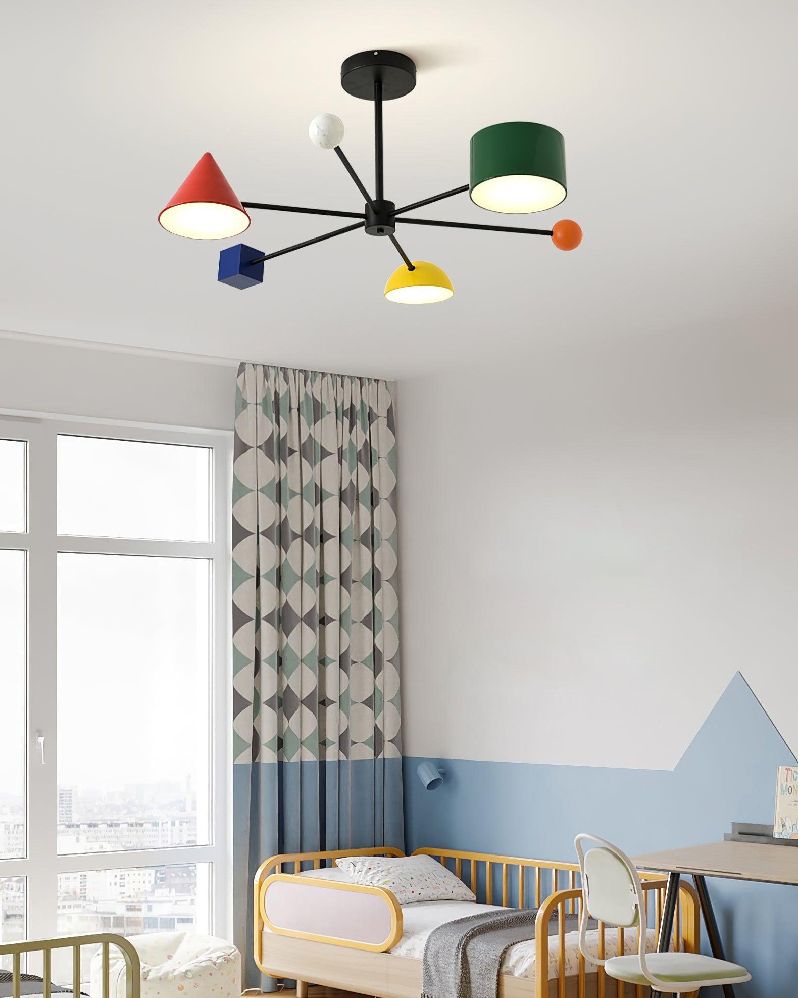 Gianna Plafonnier Coloré Série Géométrique - Neutralighting
