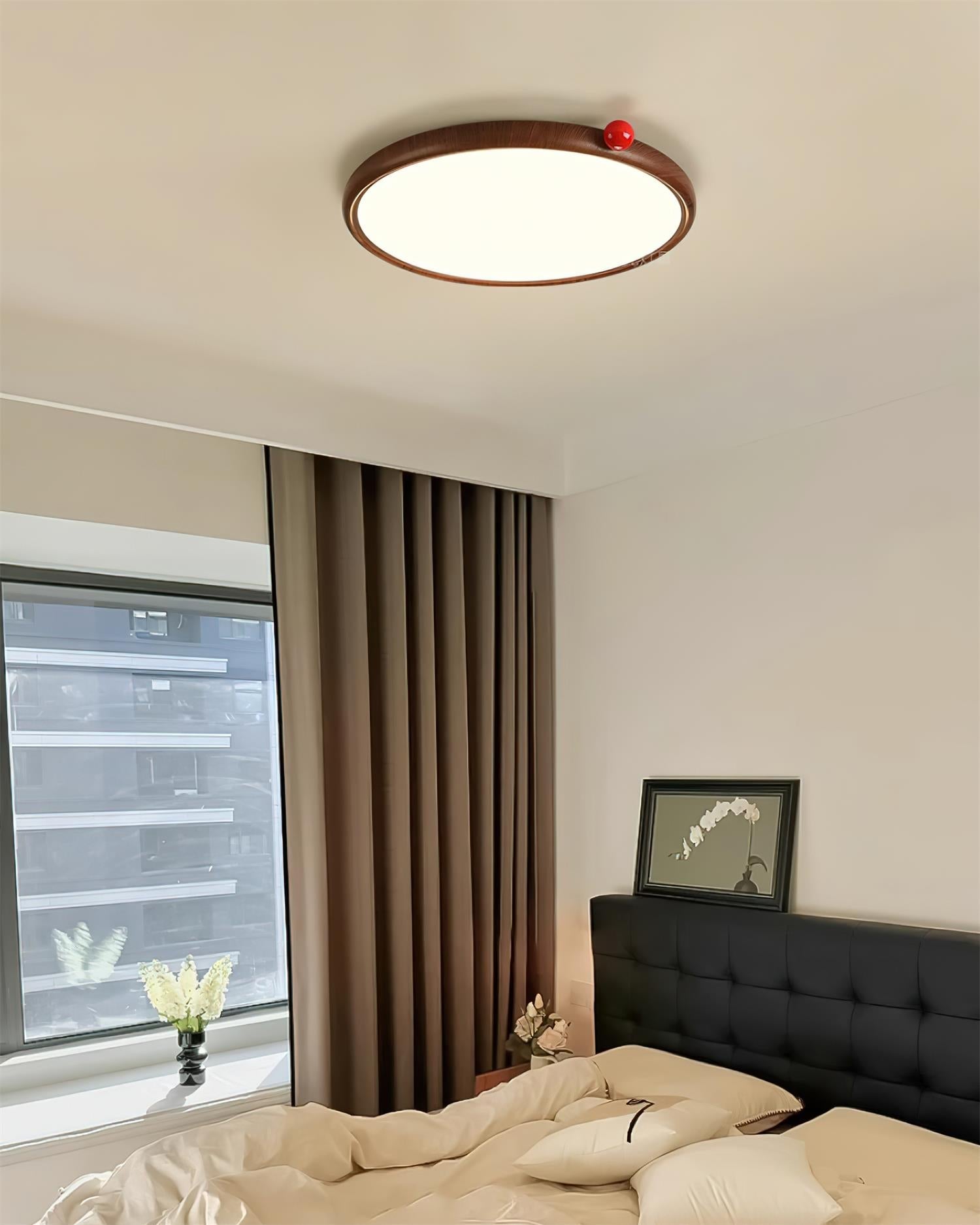 Geos Ceiling Light Wood LED Modern Minimalist - Letslighting