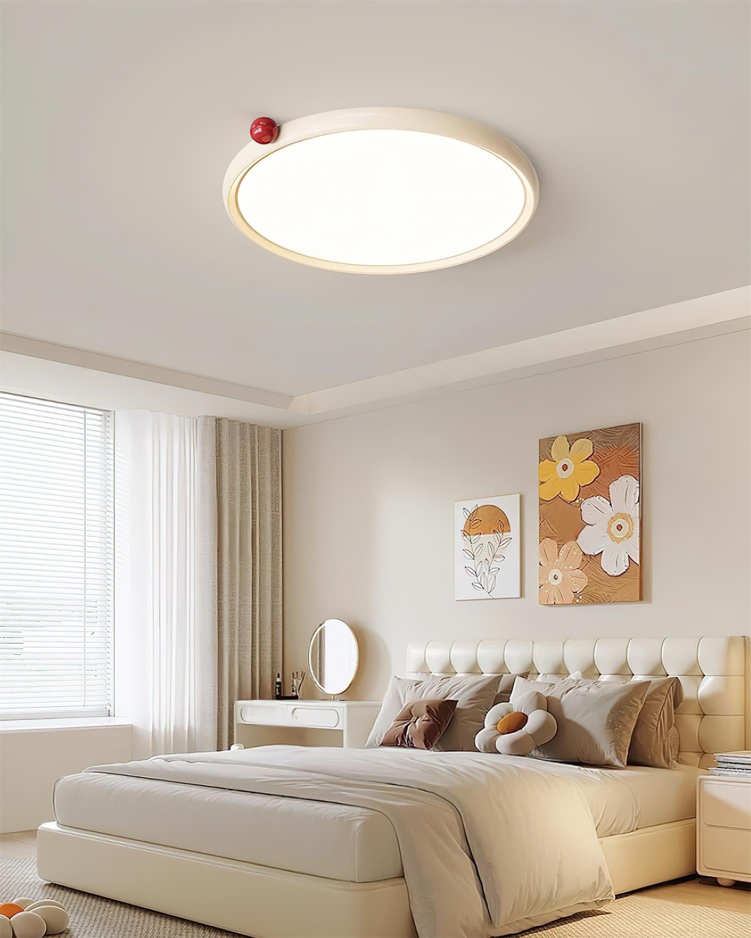 Geos Ceiling Light Wood LED Modern Minimalist - Letslighting