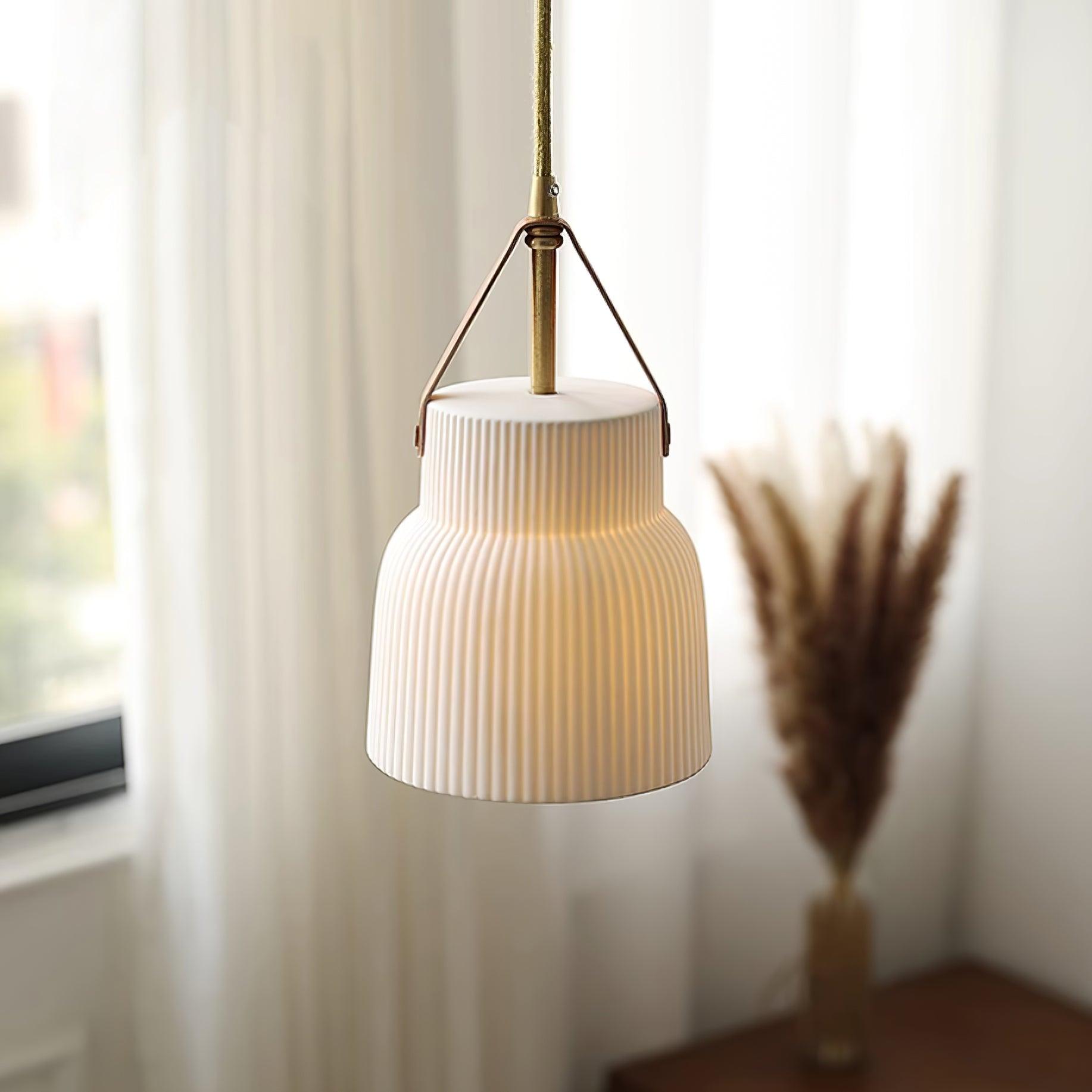 Vega Lampe Pendante Céramique Cannelée - Neutralighting