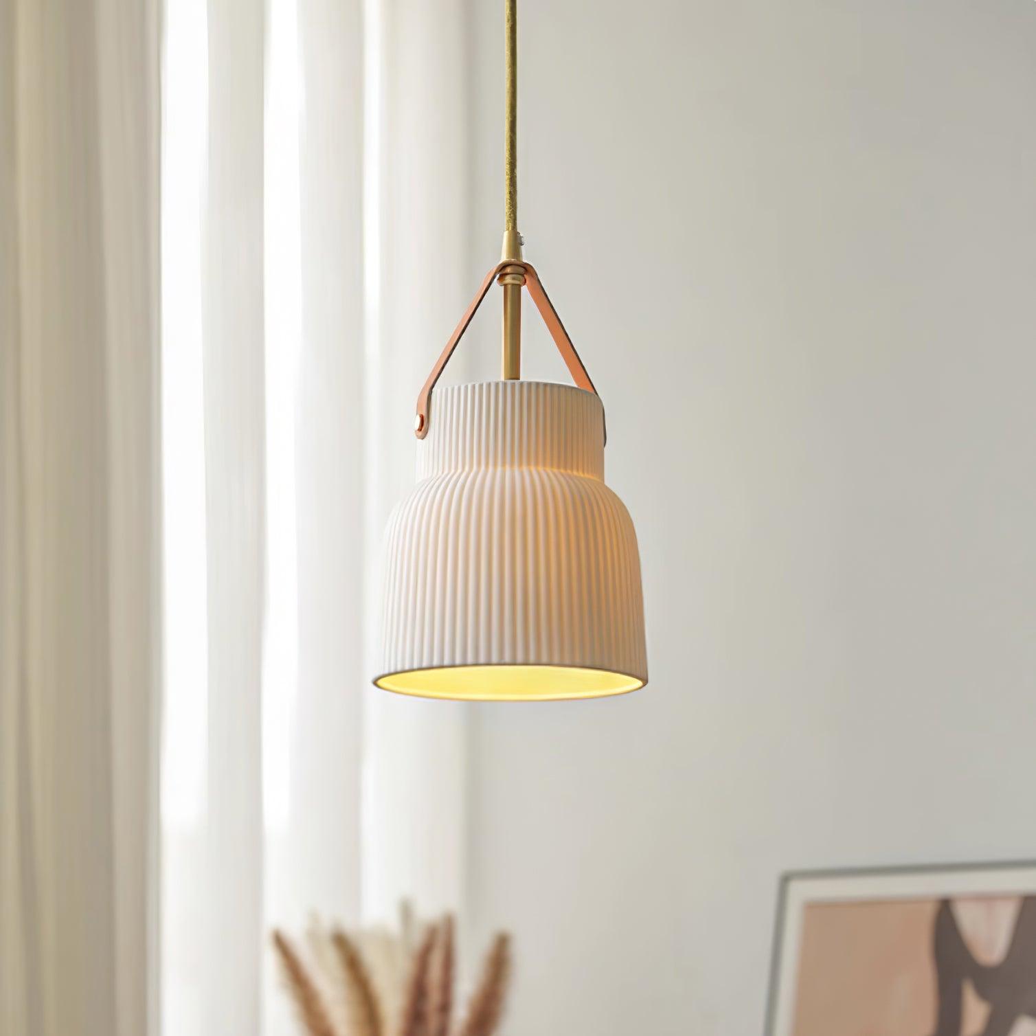 Vega Lampe Pendante Céramique Cannelée - Neutralighting