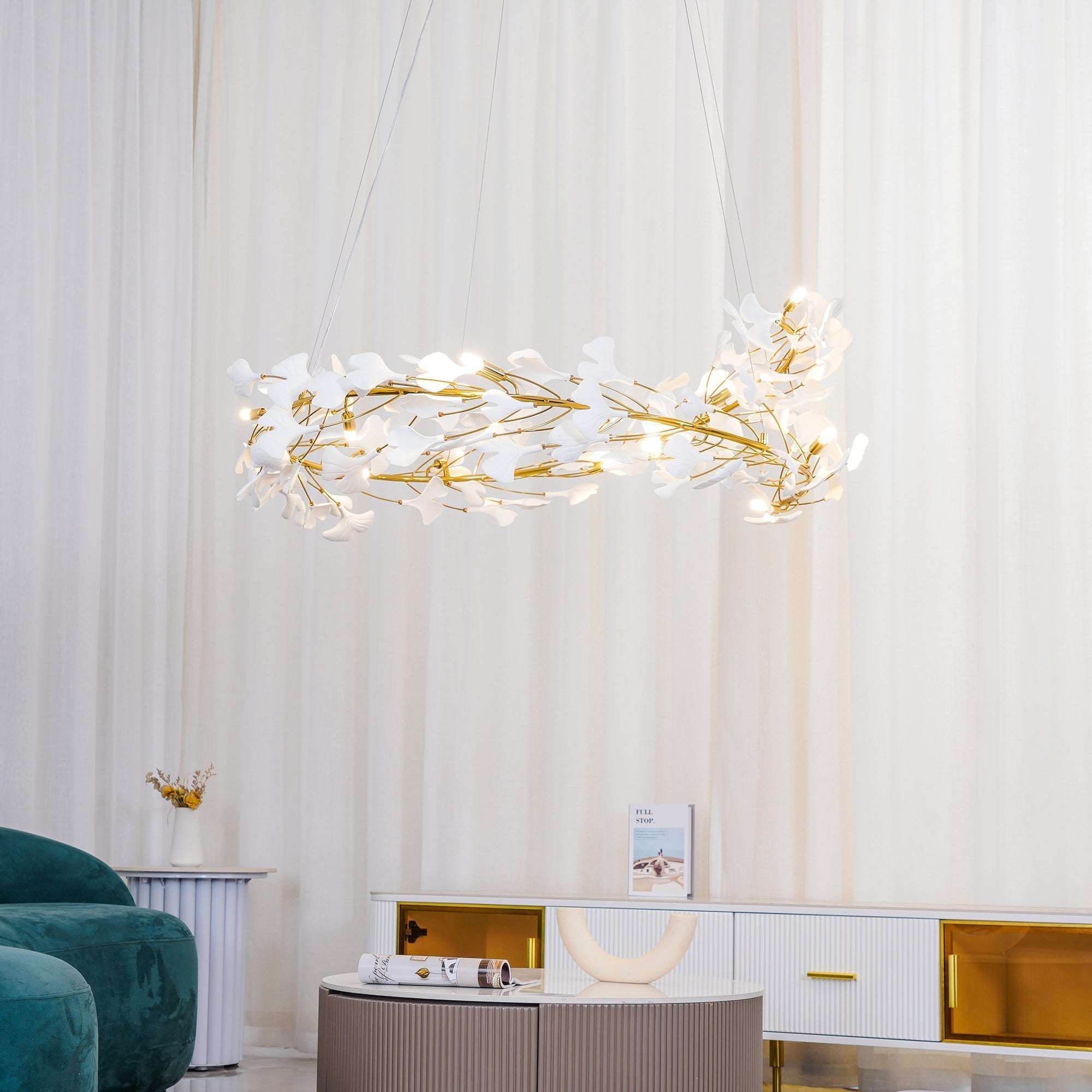 Gingko Chandelier U - Blowlighting