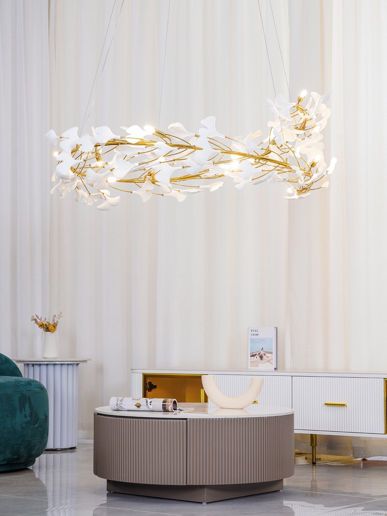 Gingko Chandelier U - Blowlighting