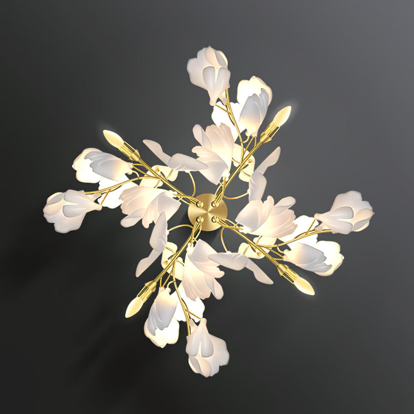 Lustra Wall Lamp Gingko Flowers Brass - Neutralighting