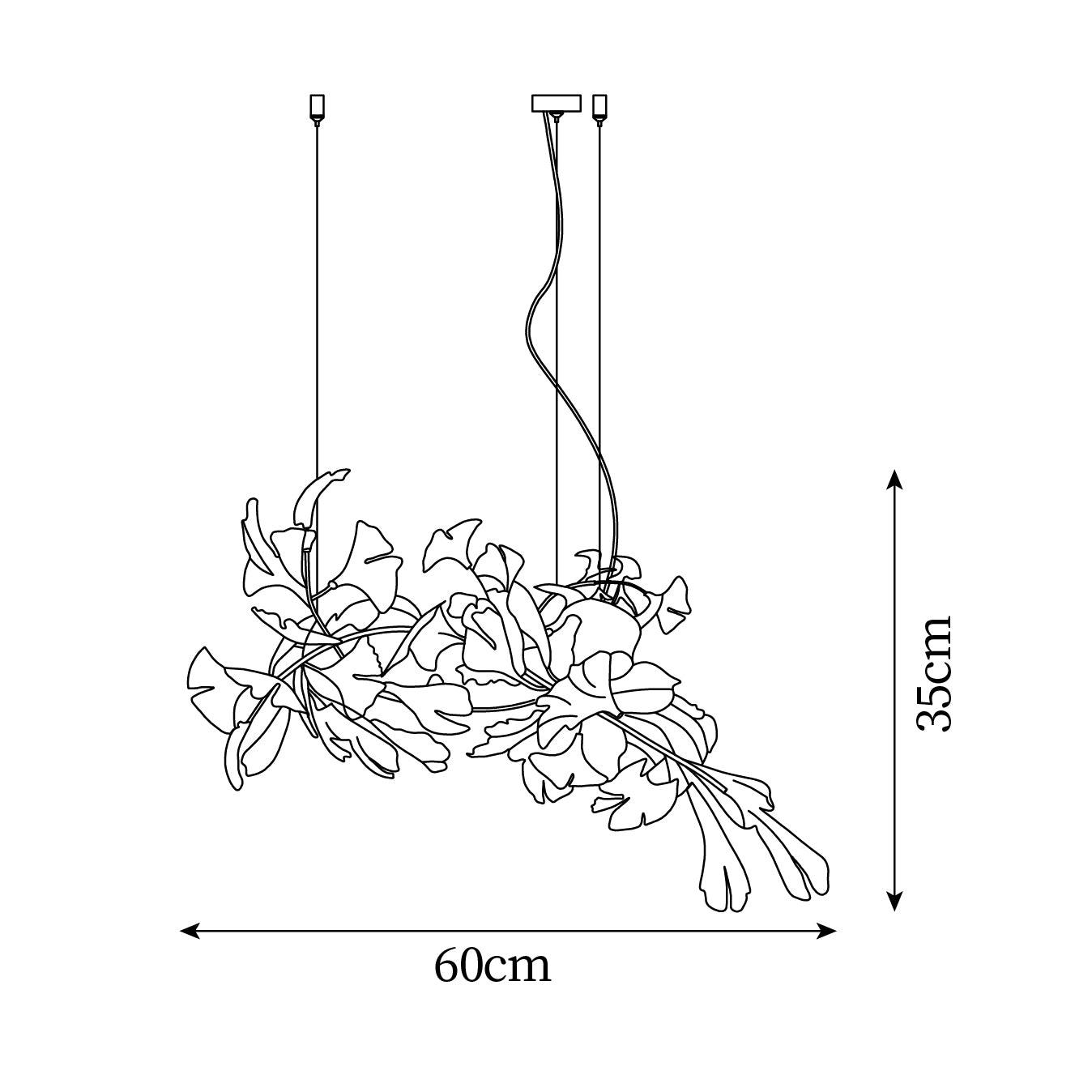Gingko Chandelier A Style Forme Branche Feuille Moderne Salle à Manger - Neutralighting