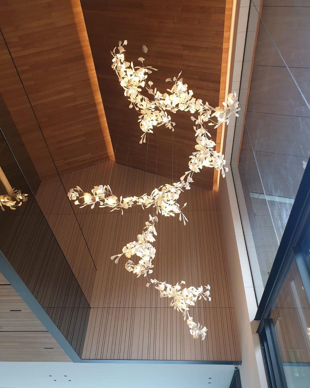 Gingko Lustre F Style Élégance Inspirée de la Nature - Neutralighting