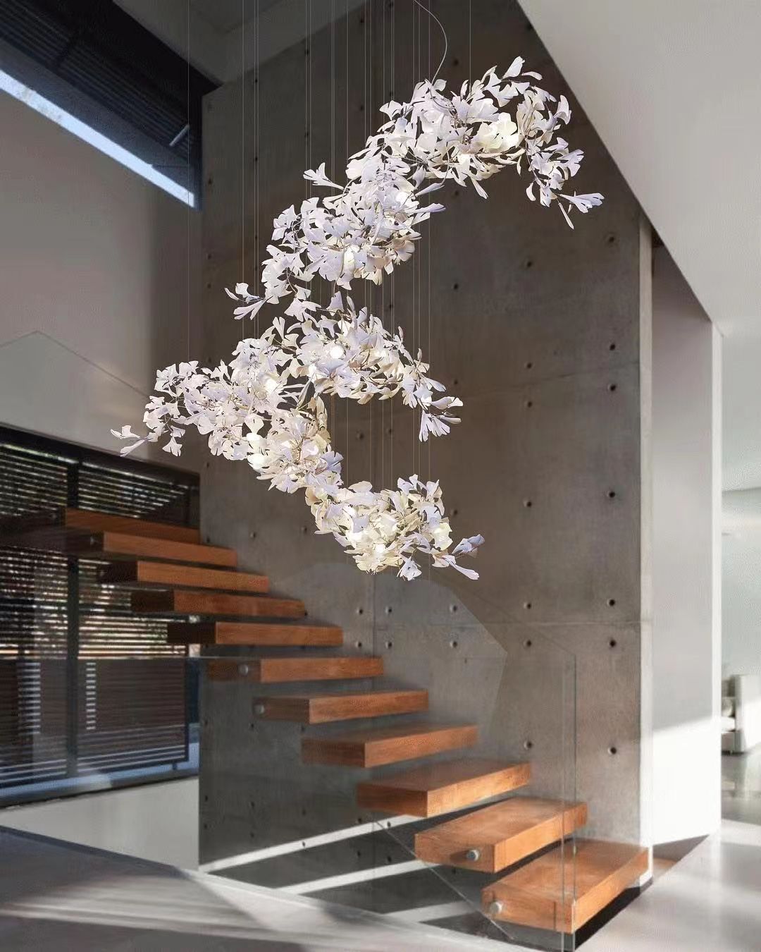 Gingko Lustre F Style Élégance Inspirée de la Nature - Neutralighting
