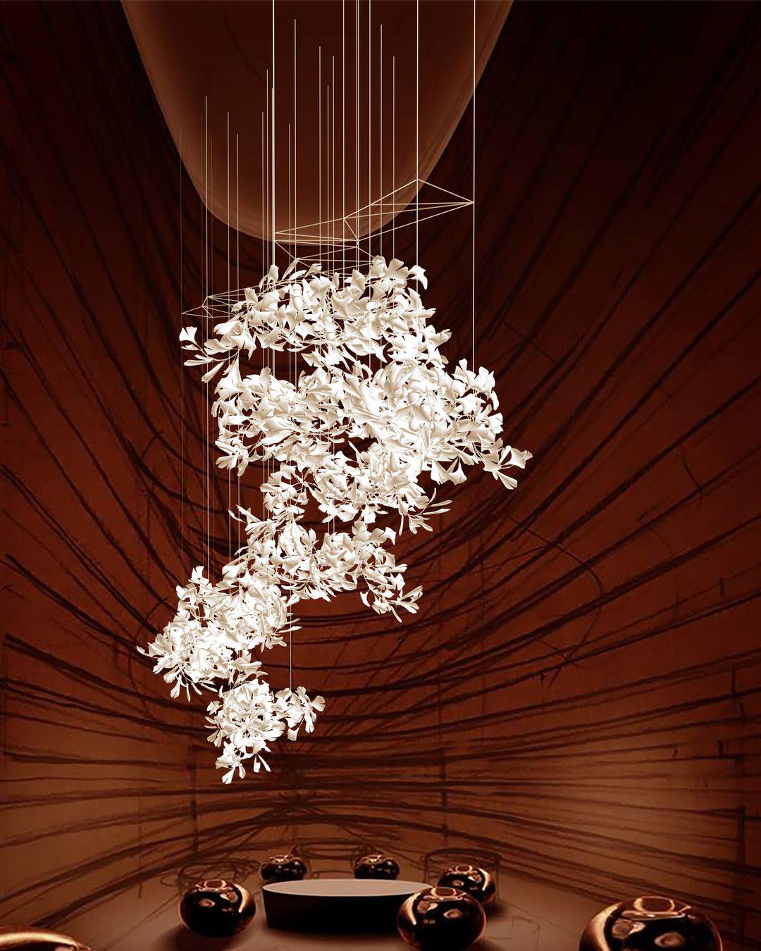 Gingko Lustre F Style Élégance Inspirée de la Nature - Neutralighting