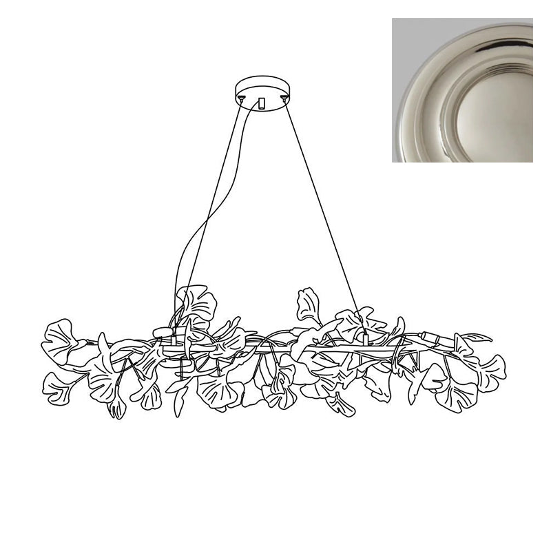 Bloom Lustre Céramique Ginkgo Blanc Or - Neutralighting