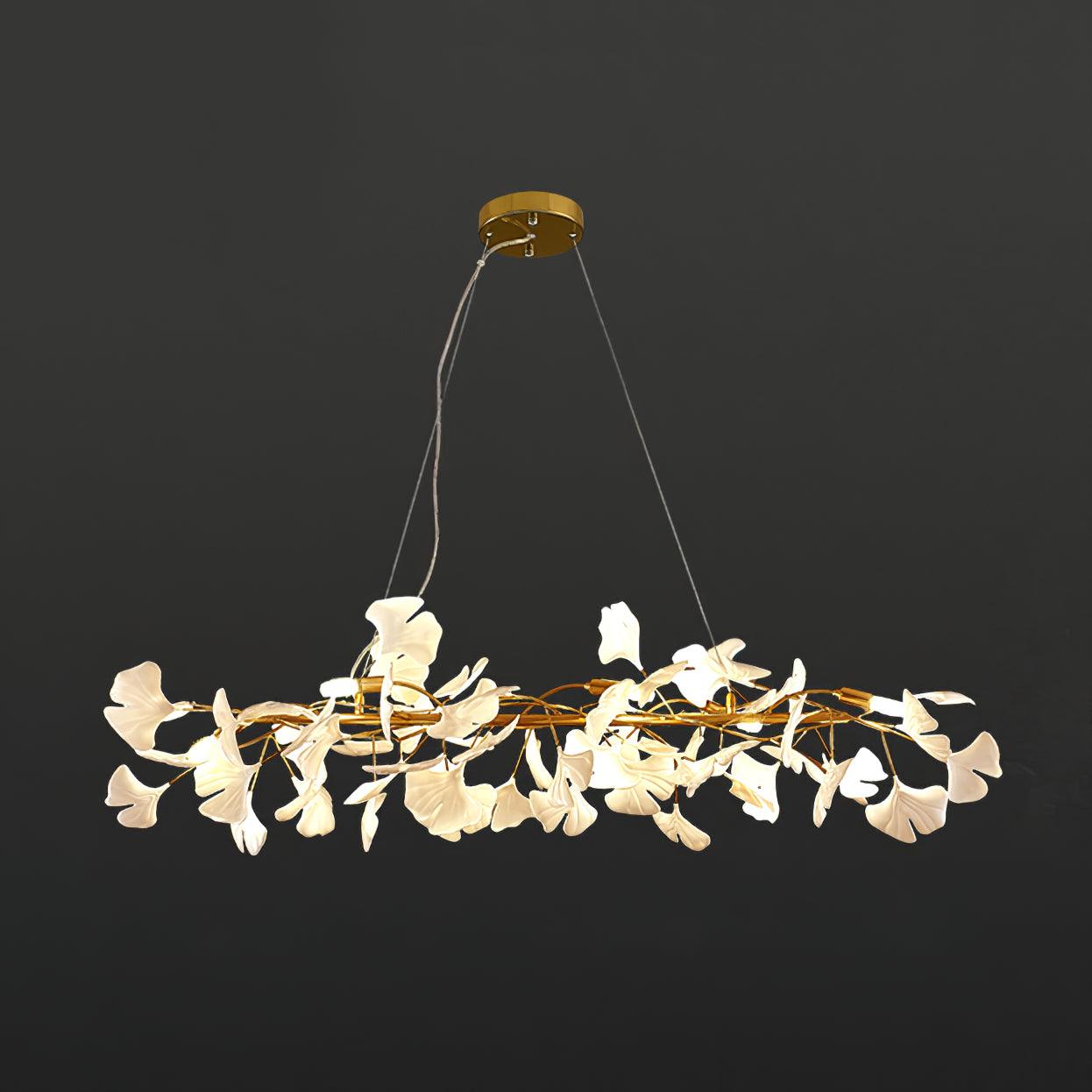 Bloom Lustre Céramique Ginkgo Blanc Or - Neutralighting