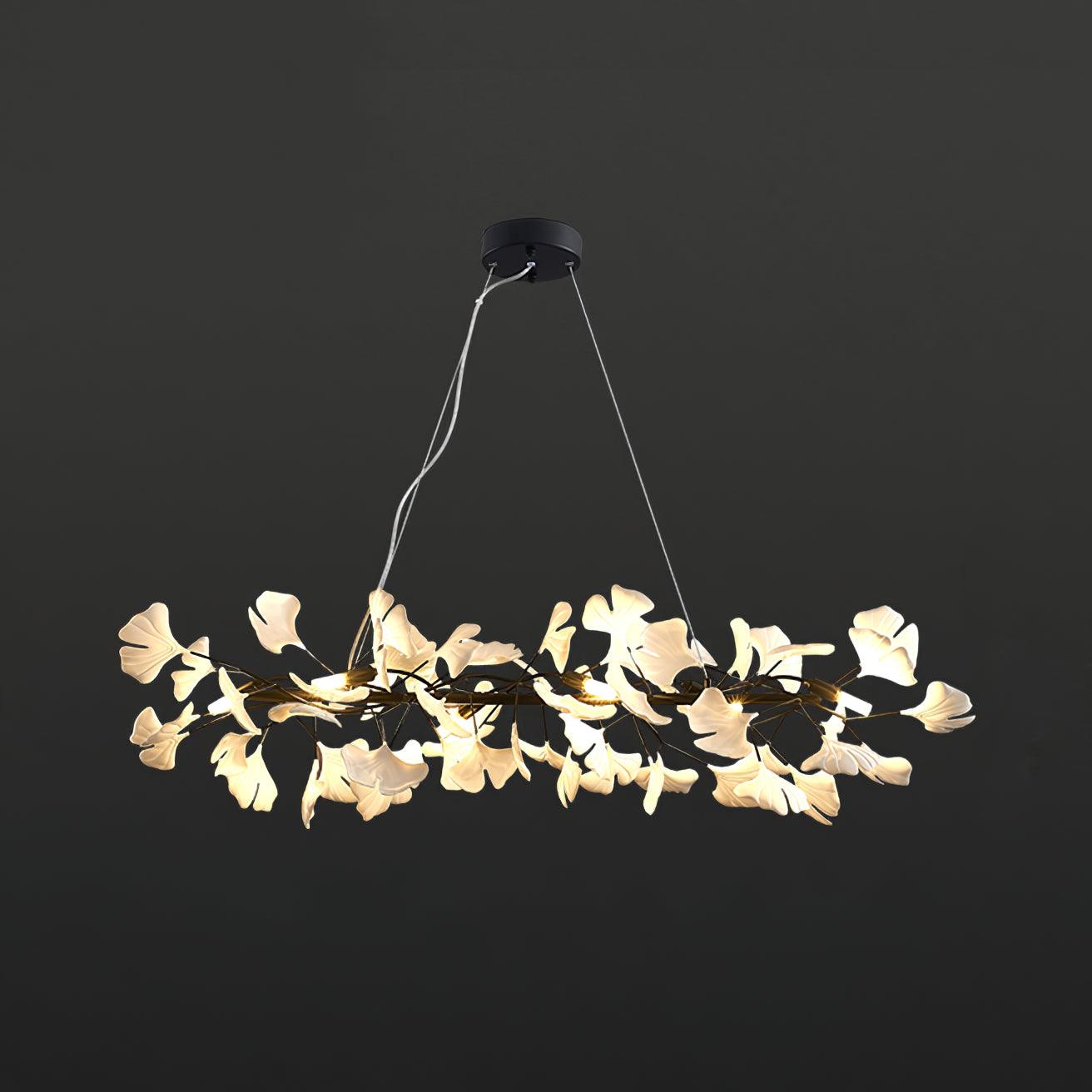 Bloom Lustre Céramique Ginkgo Blanc Or - Neutralighting