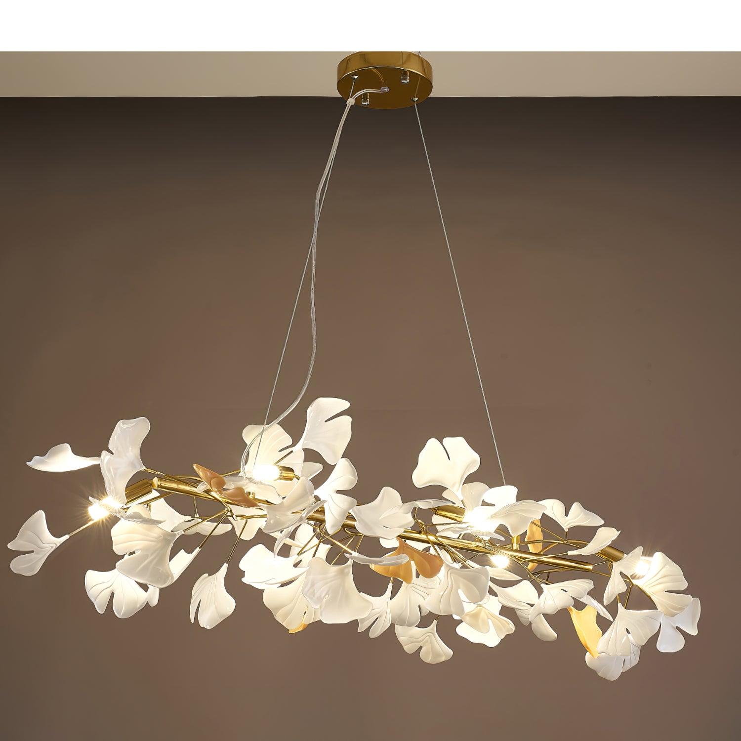 Bloom Lustre Céramique Ginkgo Blanc Or - Neutralighting