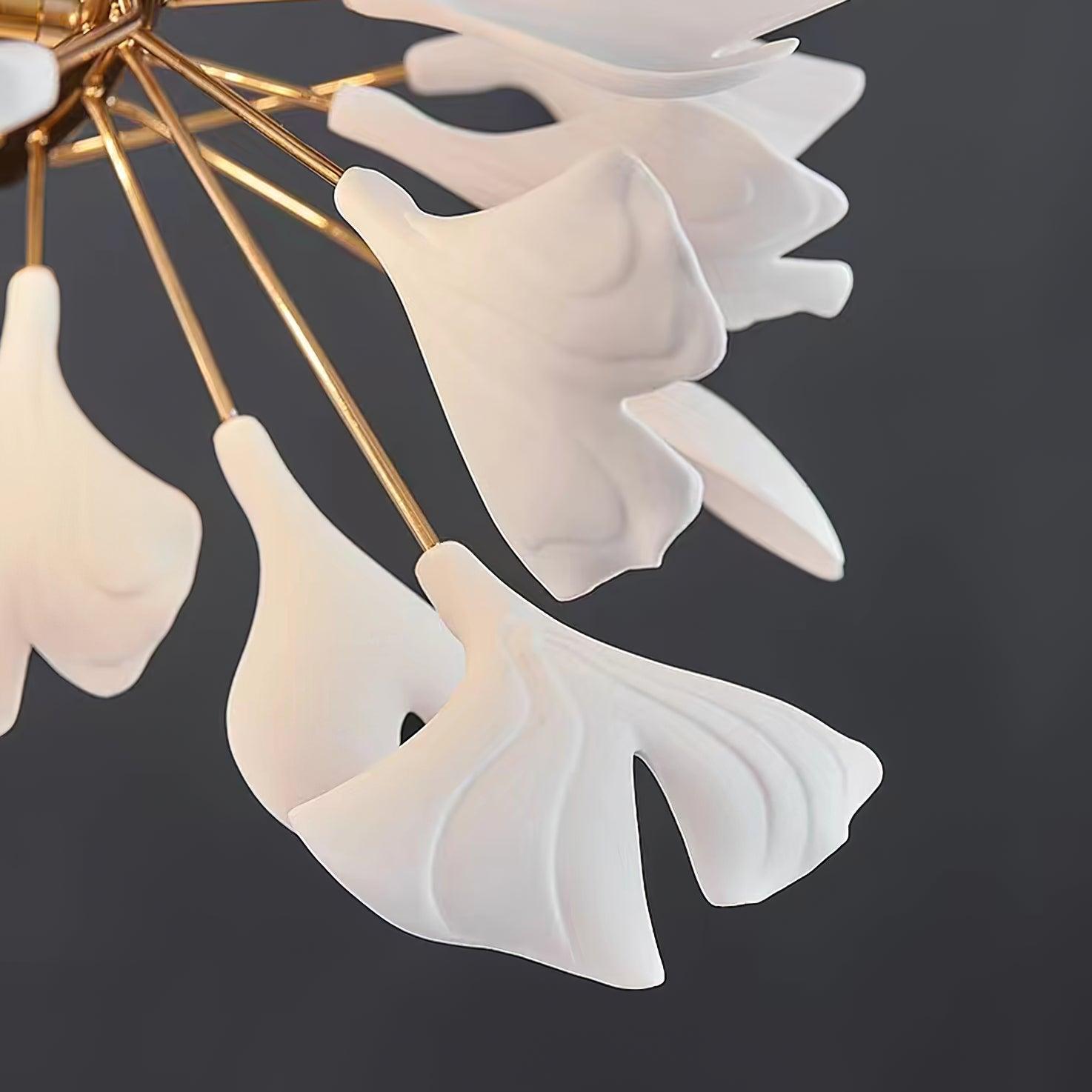 Bloom Lustre Céramique Ginkgo Blanc Or - Neutralighting