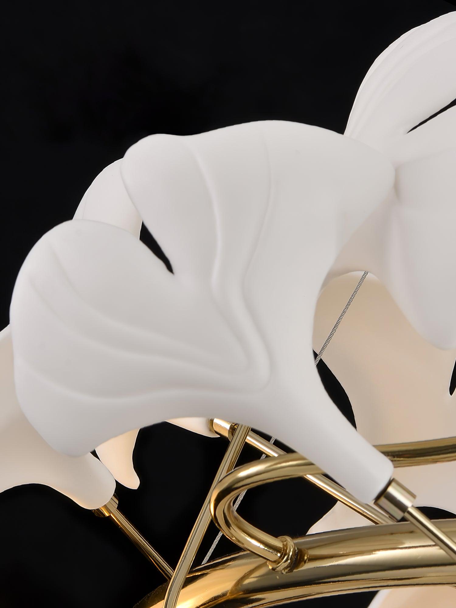 Eloria Lustre Cascade Florale Spirale Élégante - Neutralighting