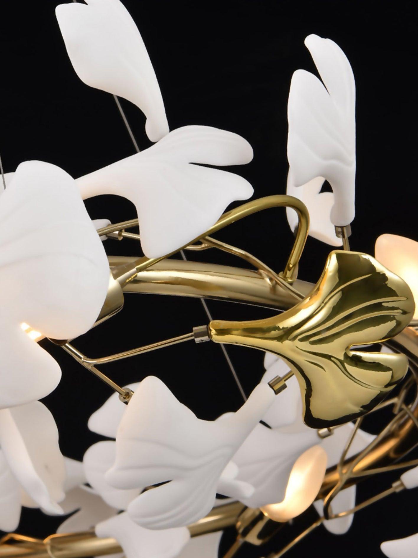 Eloria Lustre Cascade Florale Spirale Élégante - Neutralighting