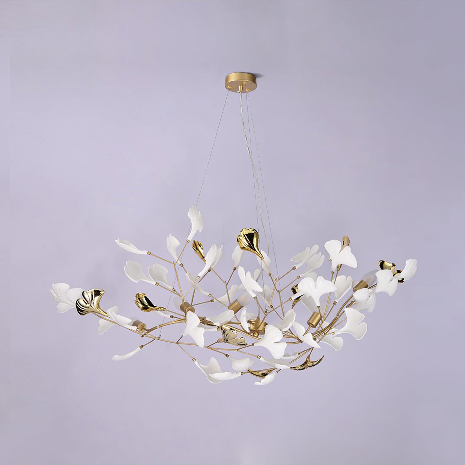 Gingko Lustre Style S Élégance Inspirée de la Nature - Neutralighting