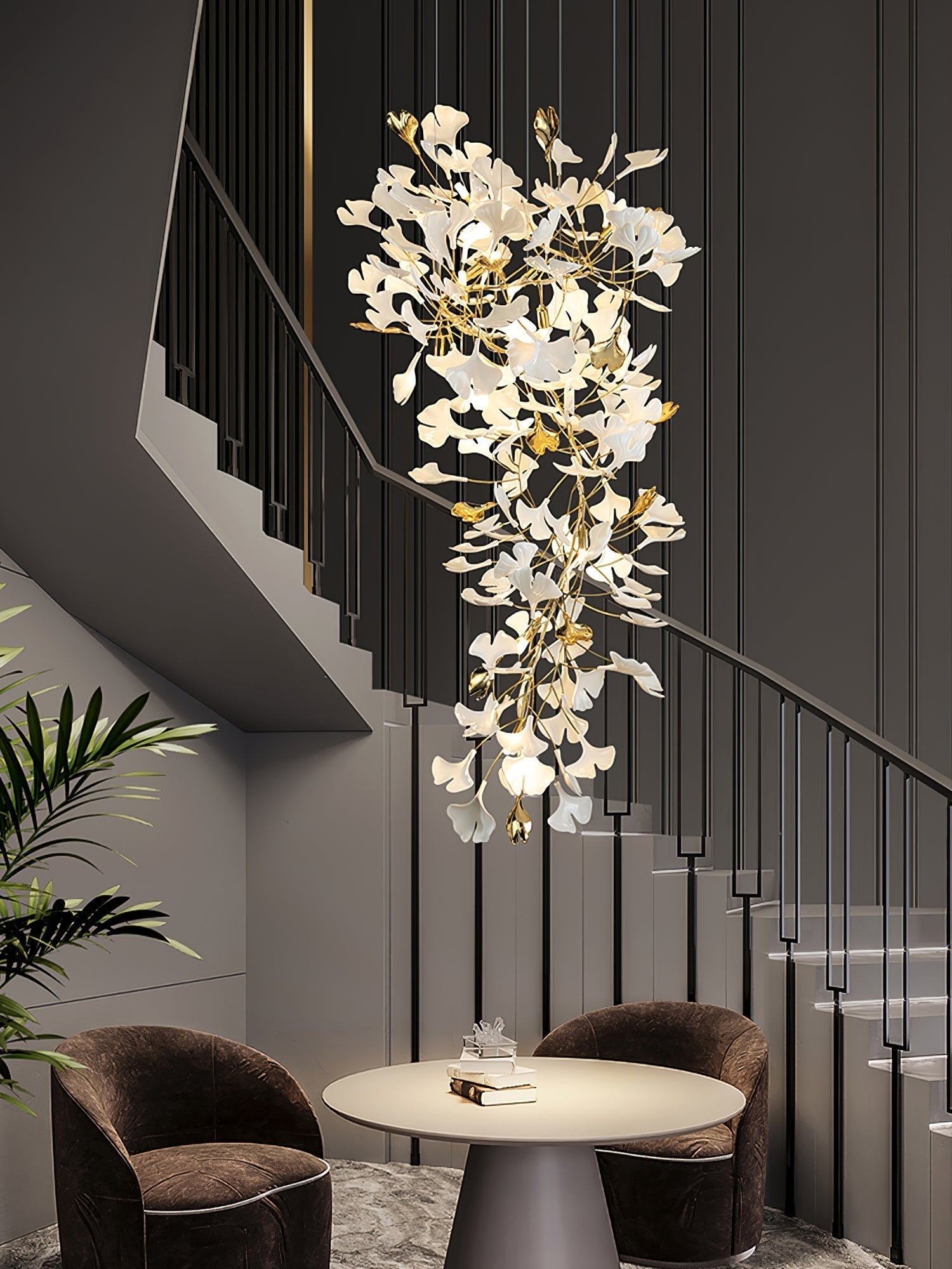 Ilvyniel Gingko Chandelier - Blowlighting