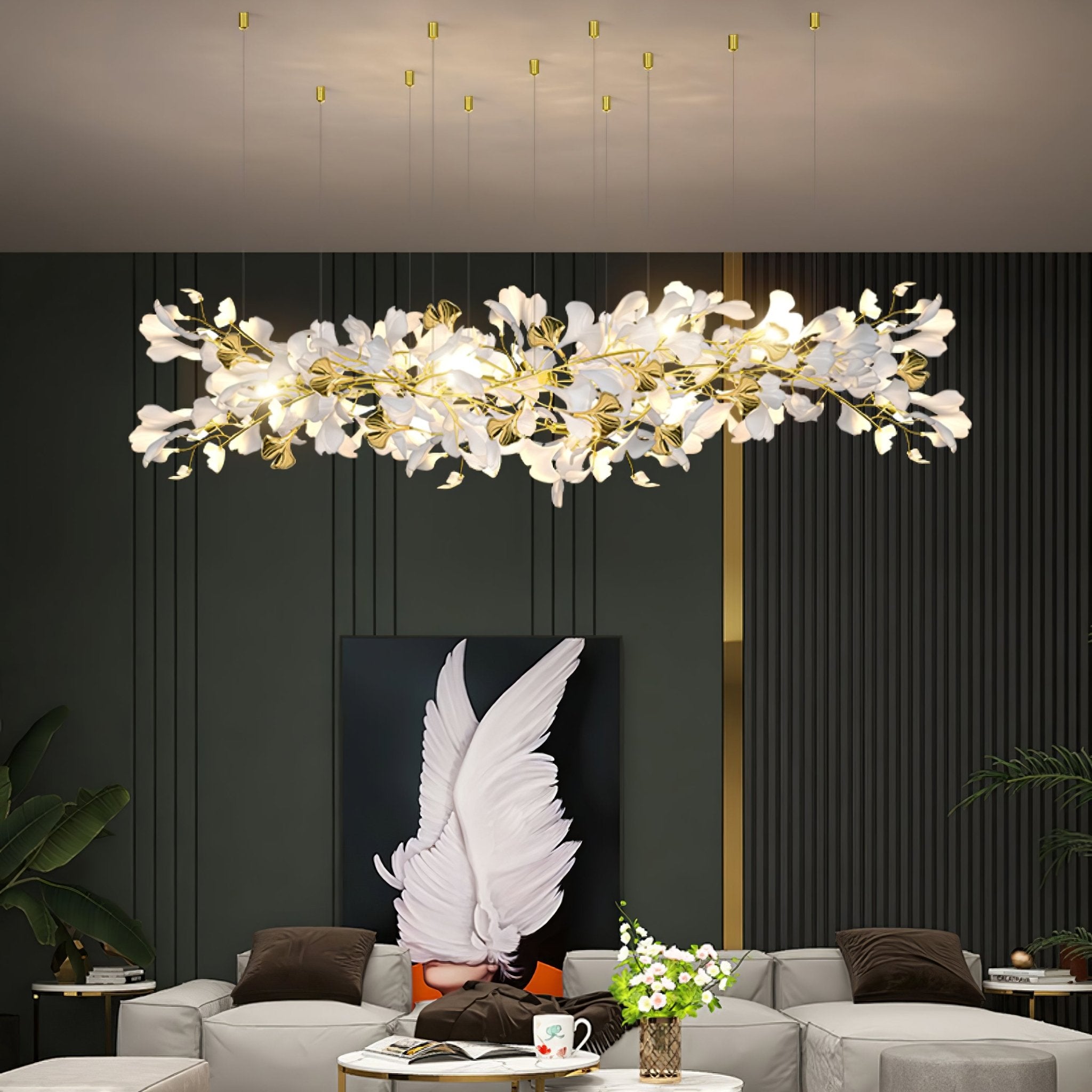 Ilvyniel Gingko Chandelier - Blowlighting