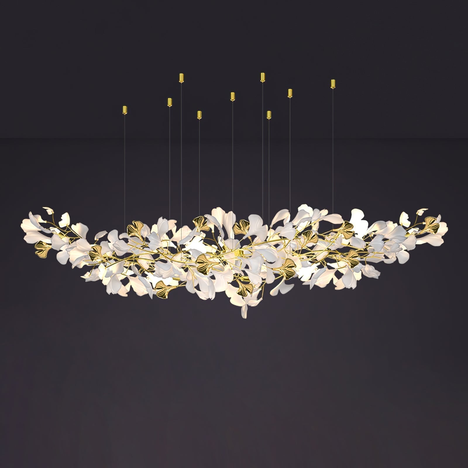Ilvyniel Gingko Chandelier - Blowlighting