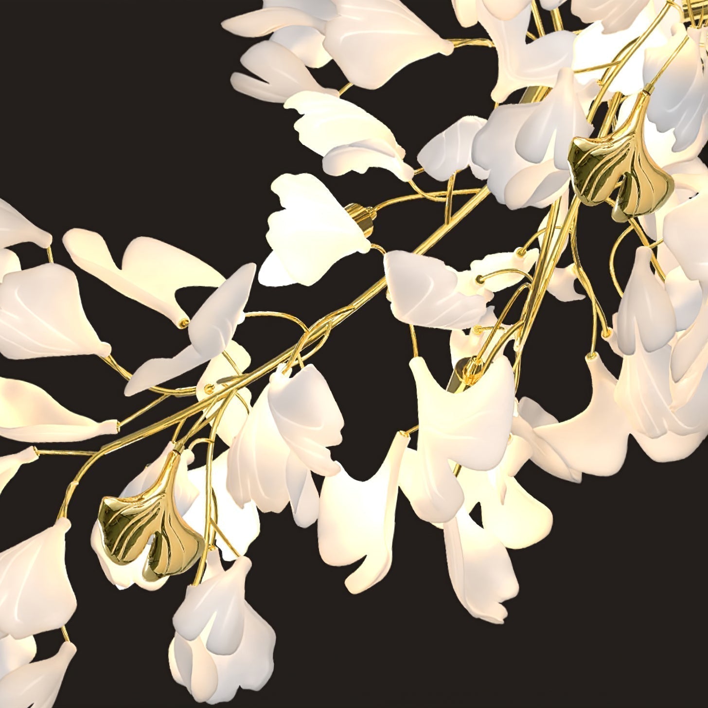 Ilvyniel Gingko Chandelier - Blowlighting