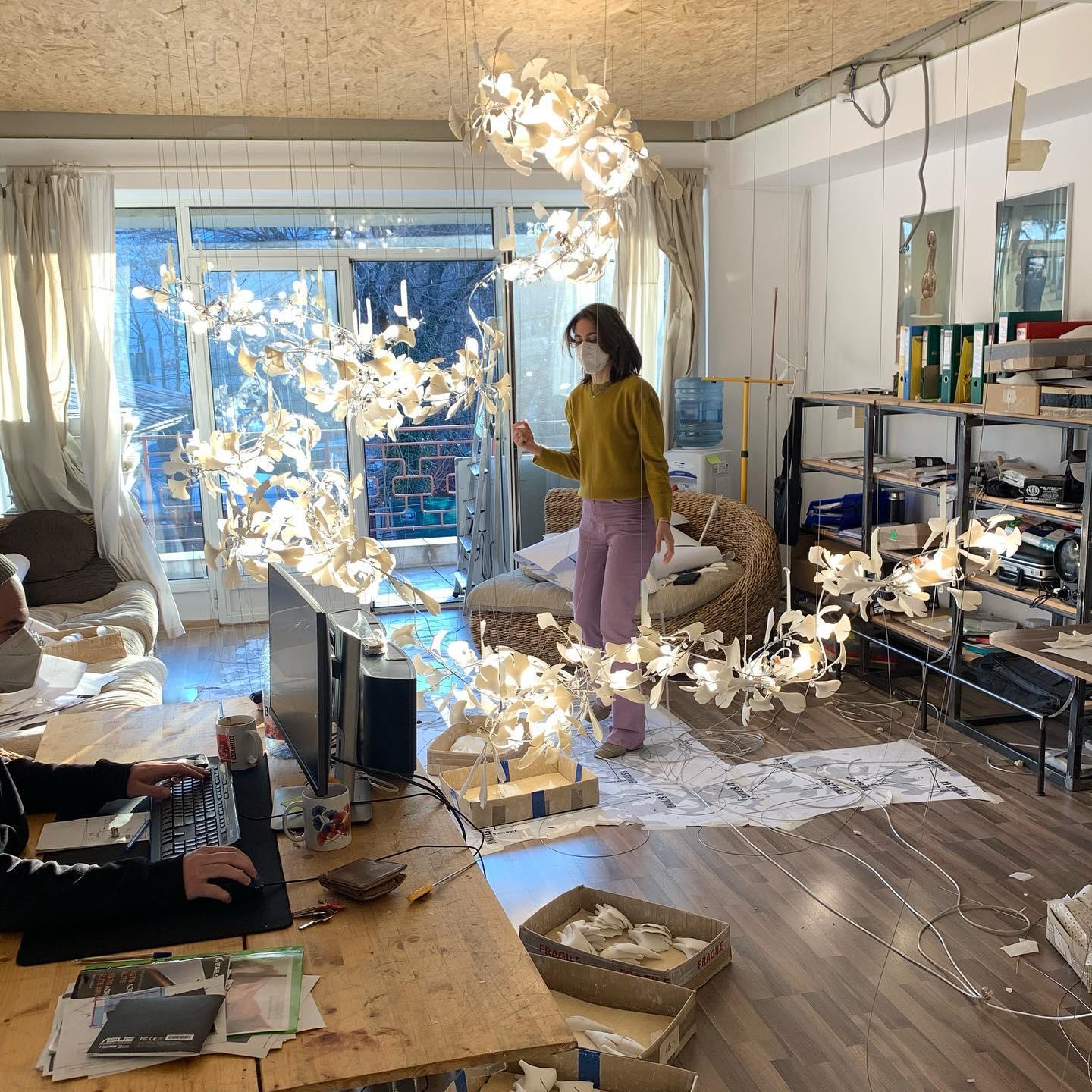 Elysia Lustra Lustre Canopée Florale Élégant - Neutralighting