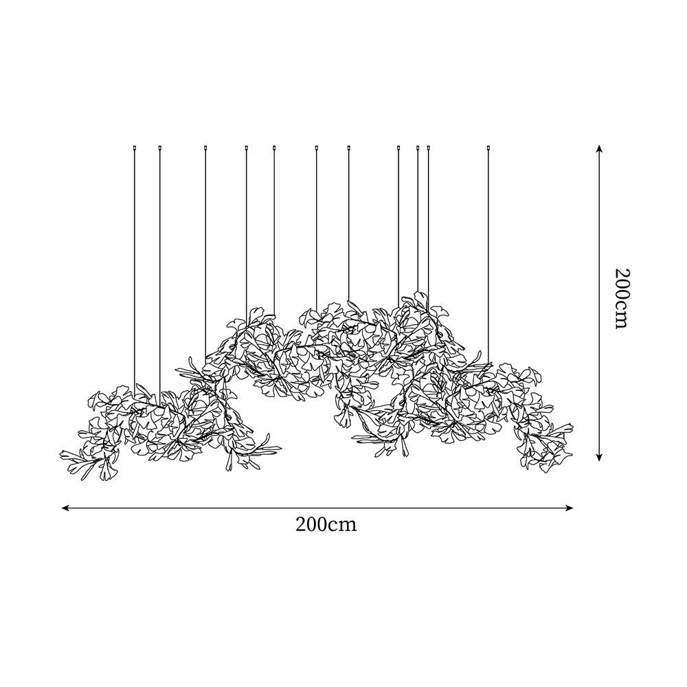 Elysia Lustra Lustre Canopée Florale Élégant - Neutralighting