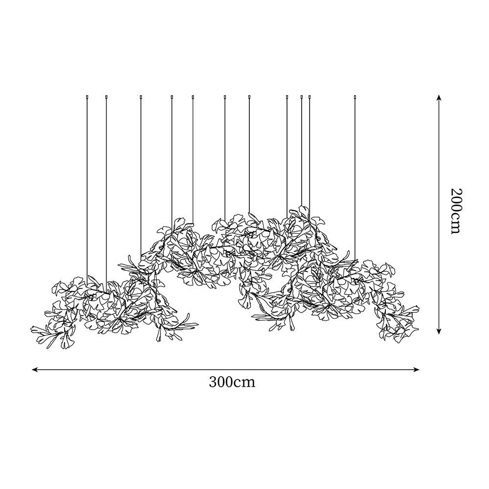Elysia Lustra Lustre Canopée Florale Élégant - Neutralighting