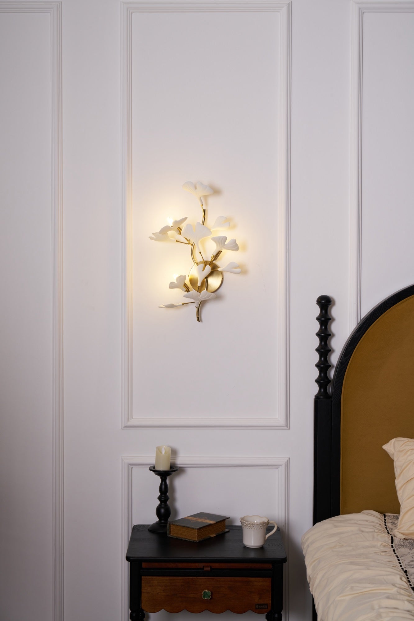 Wylie Applique Murale Postmoderne Luxe Gingko Céramique - Neutralighting