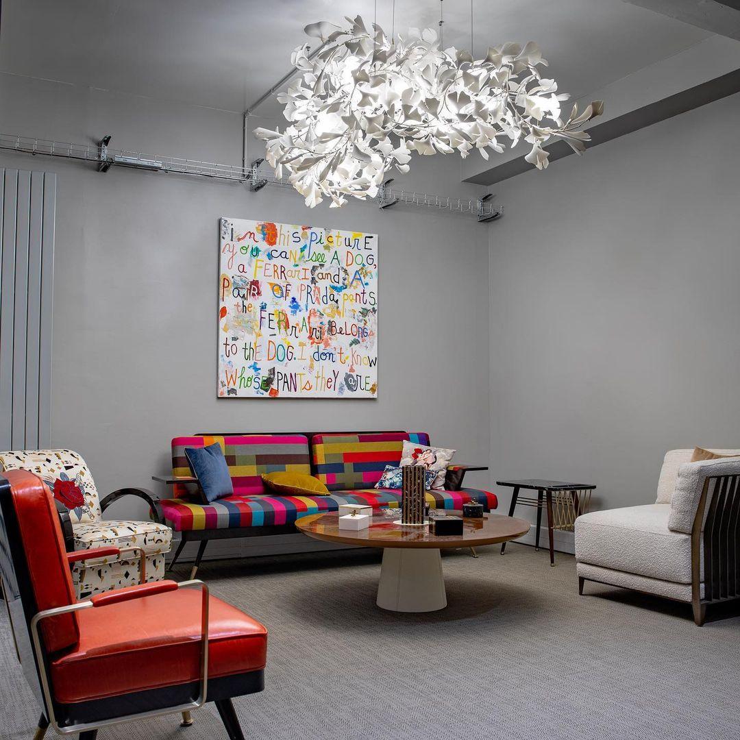 Bloom Lustre Moderne Abat-jour Céramique Feuille - Neutralighting
