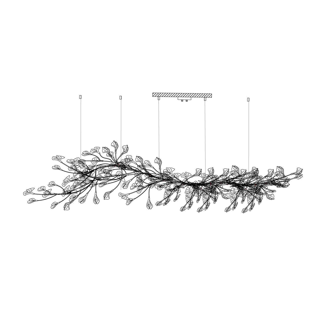 Bloom Lustre Moderne Abat-jour Céramique Feuille - Neutralighting