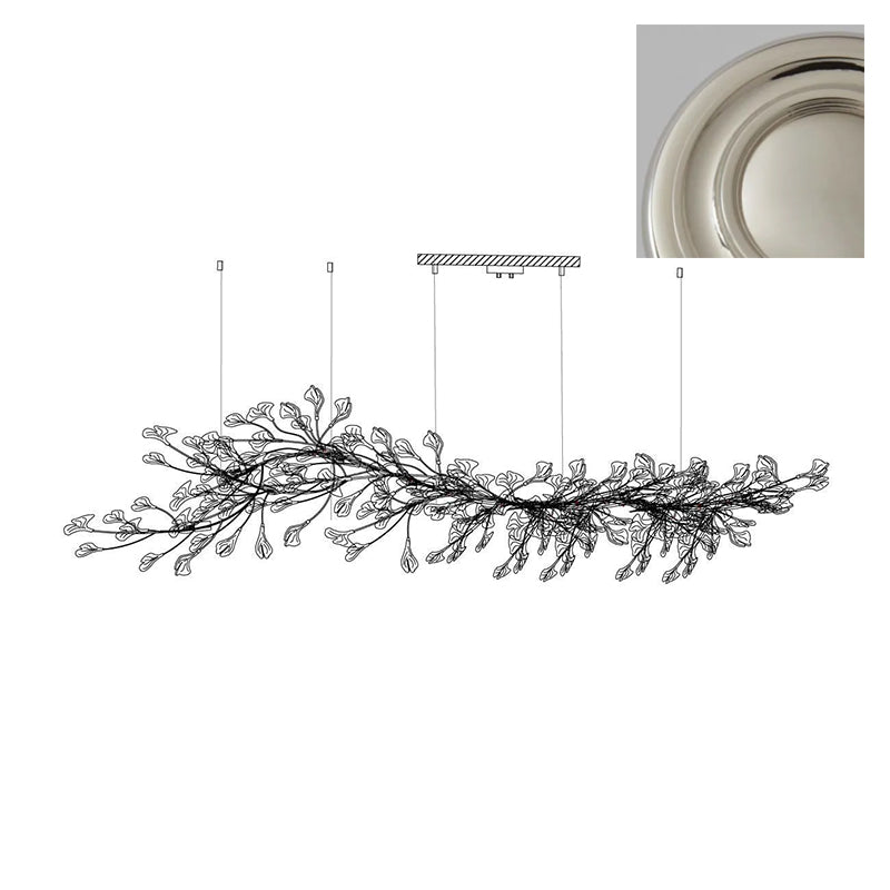Bloom Lustre Moderne Abat-jour Céramique Feuille - Neutralighting
