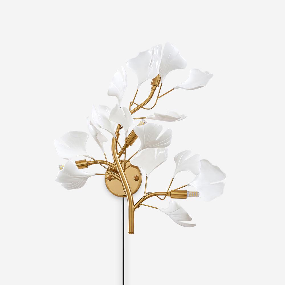Aurean Applique murale à brancher Luminaire floral en acrylique Élégance française - Neutralighting