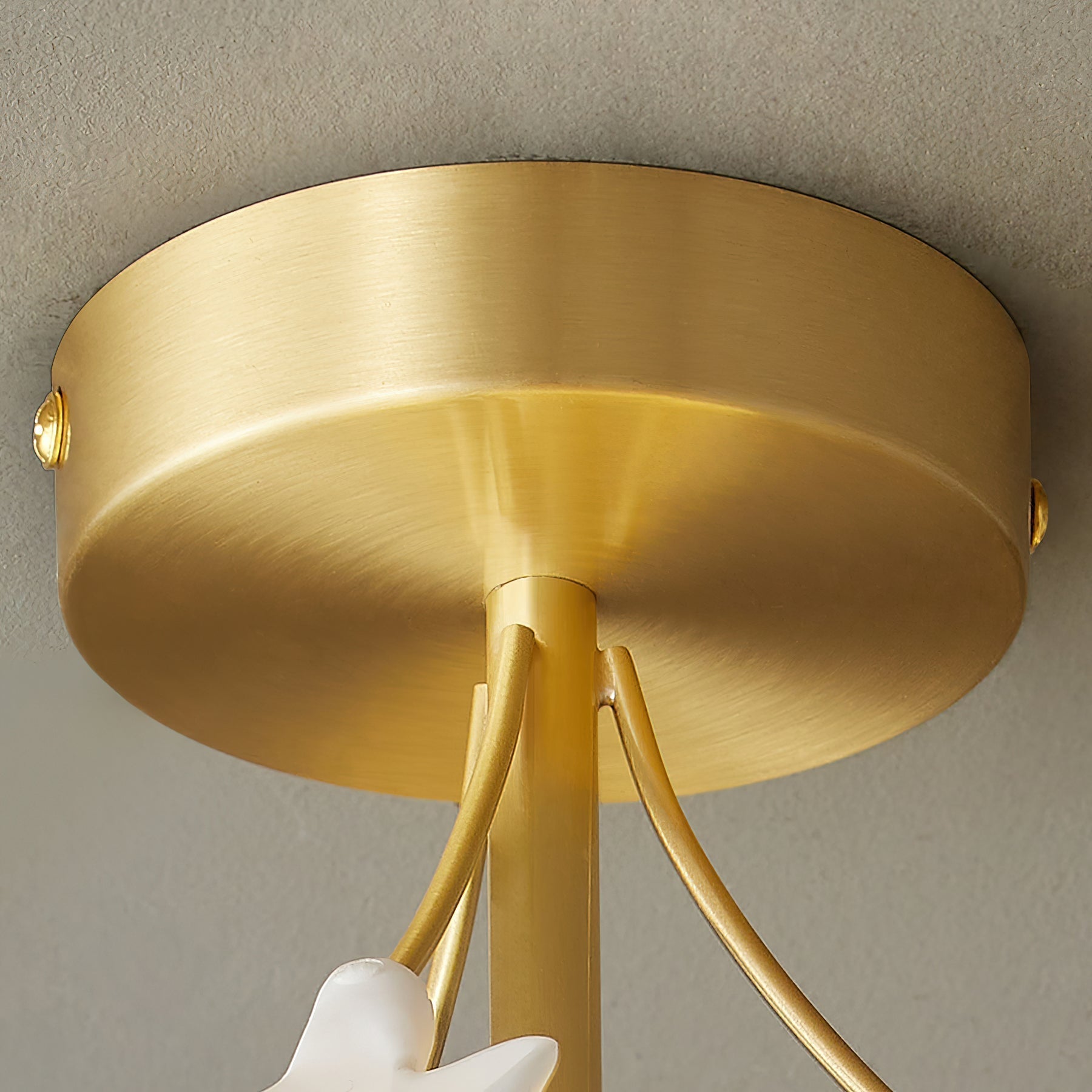 Ginkgo Lustre Plafonnier Rosalia Feuille de Ginkgo Base Dorée - Neutralighting