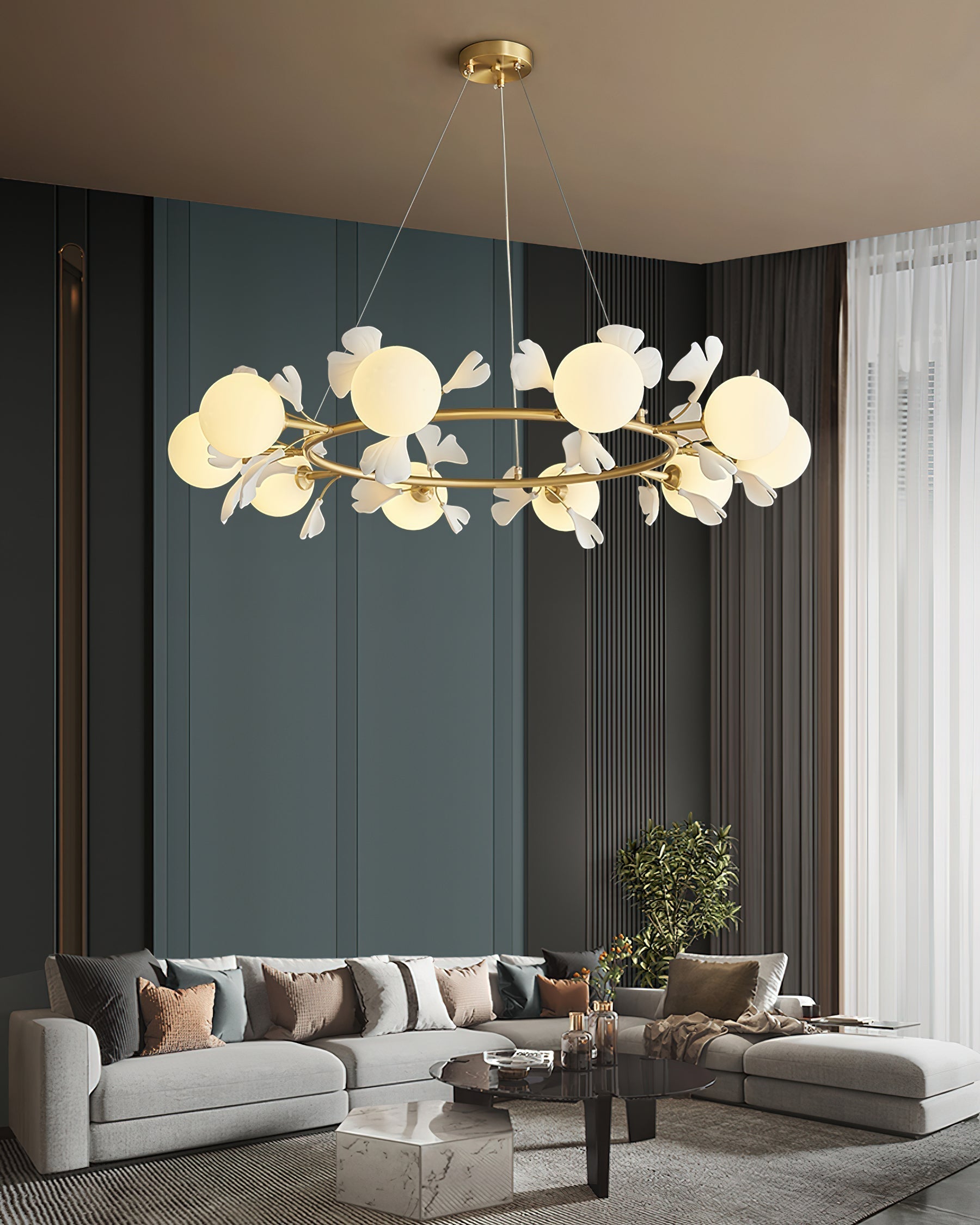 Lustre Globe Fidova à 8 Lumières - Neutralighting