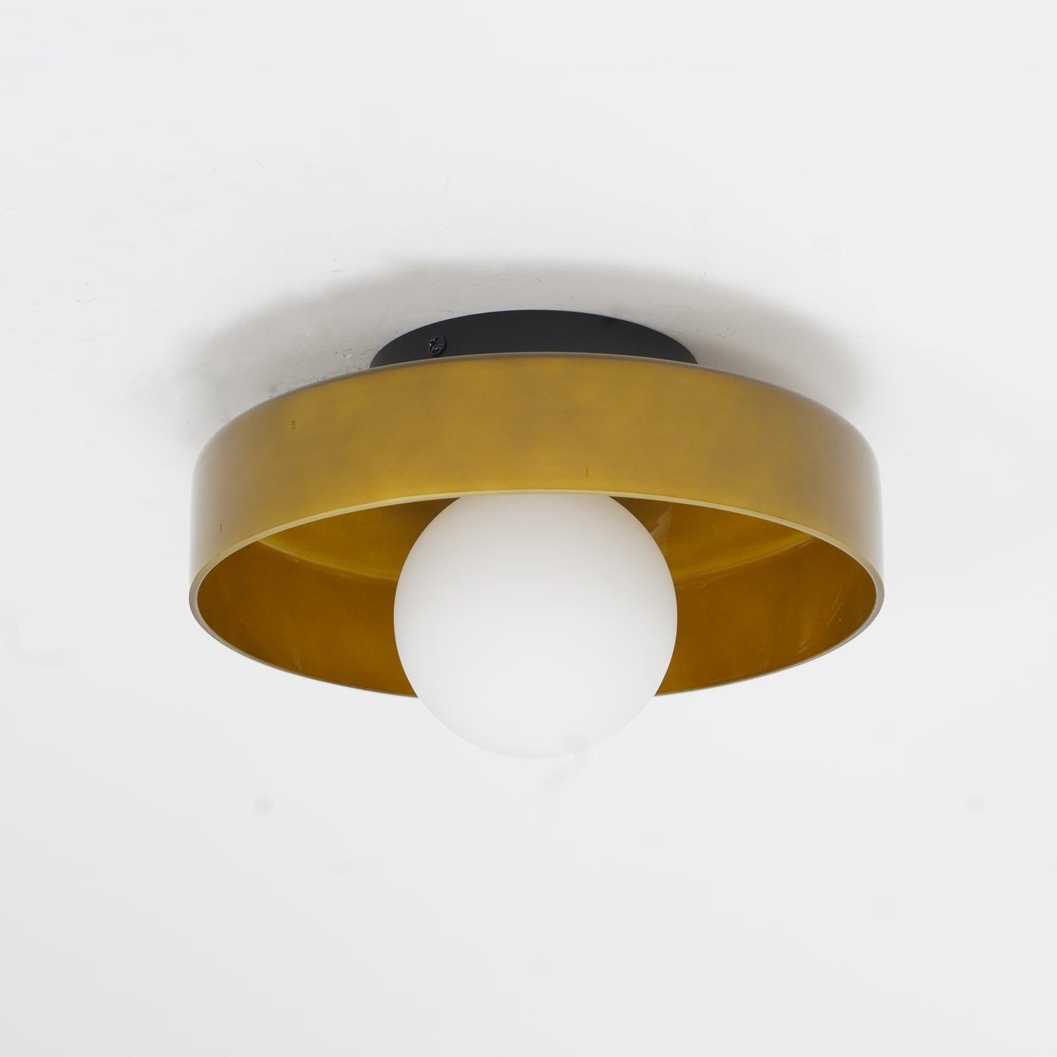 Solara Plafonnier Orange Anneau Ludique Sculptural - Neutralighting