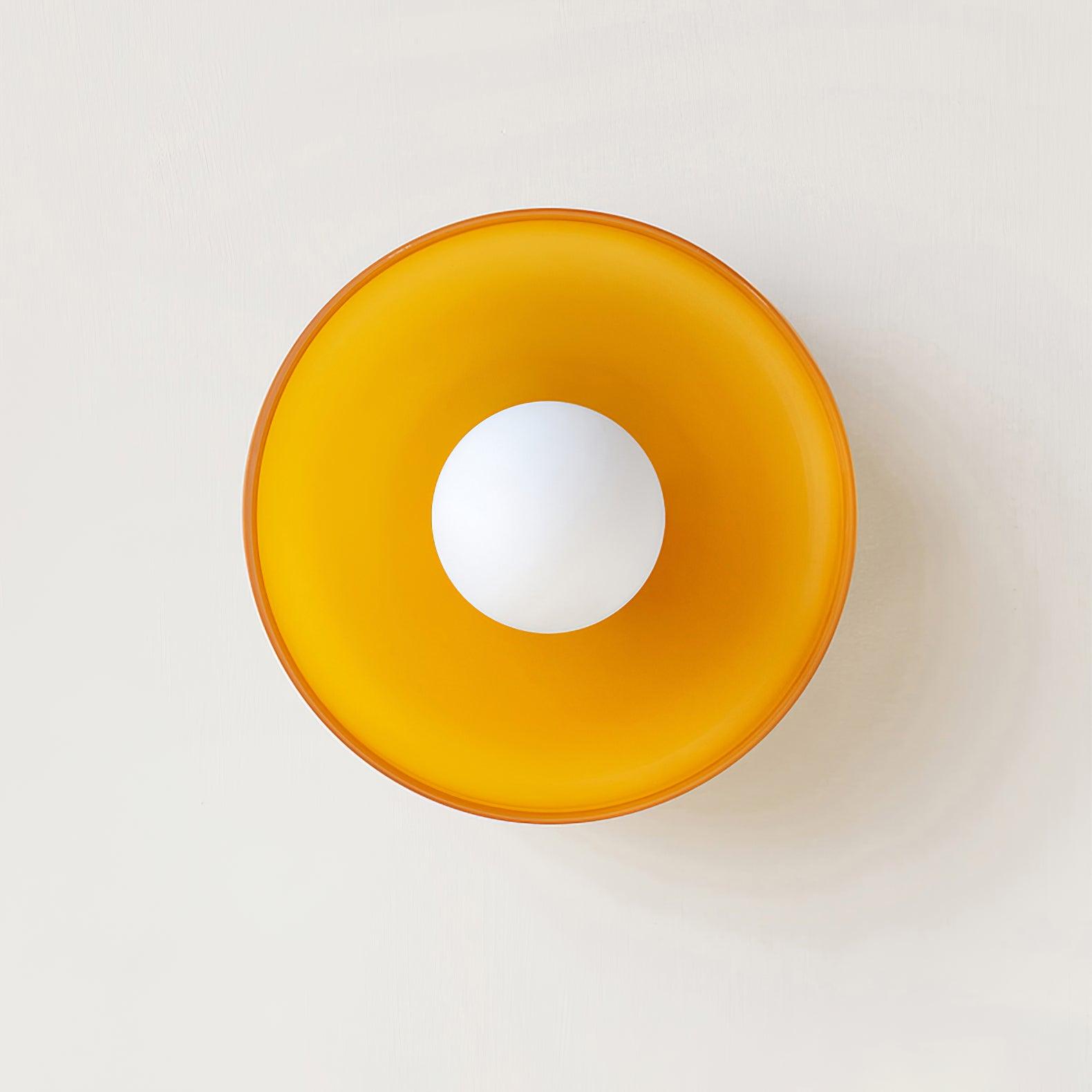 Solara Plafonnier Orange Anneau Ludique Sculptural - Neutralighting