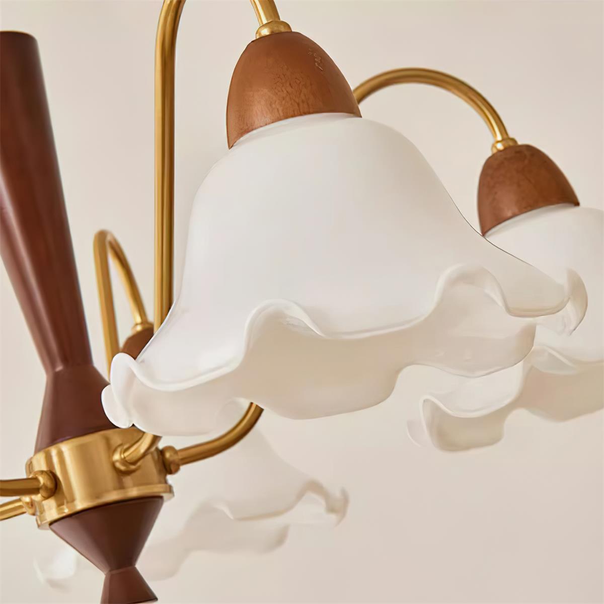 Gino Chandelier Flower Glass Curved - Letslighting