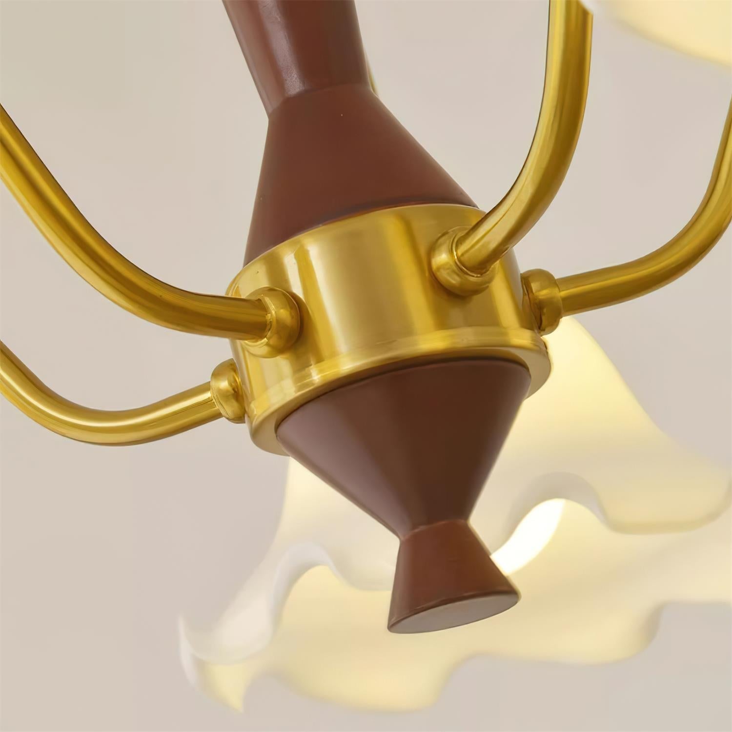 Gino Chandelier Flower Glass Curved - Letslighting