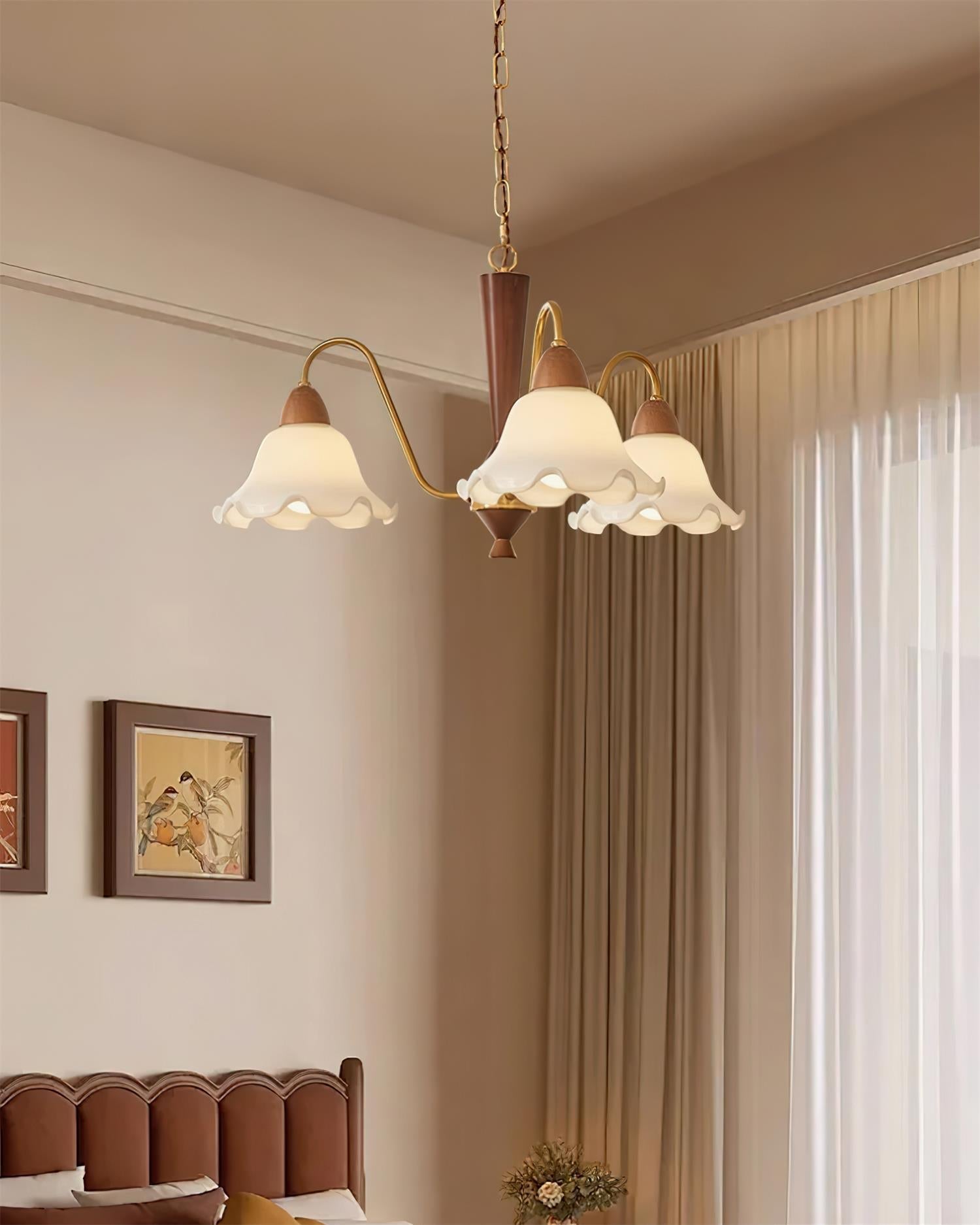 Gino Chandelier Flower Glass Curved - Letslighting