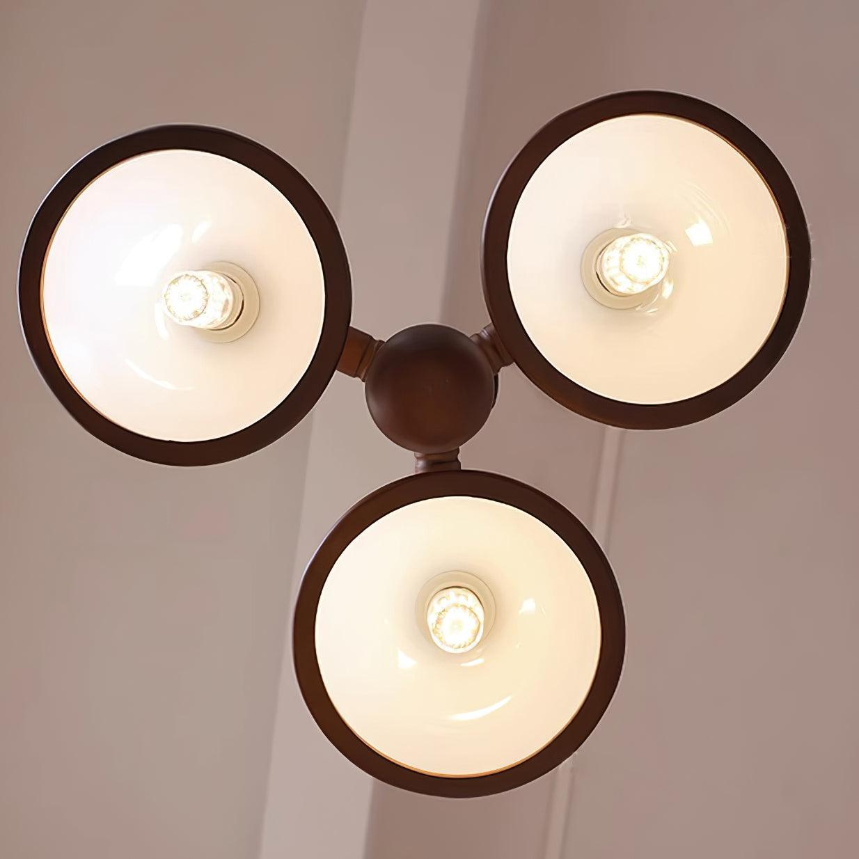 Girona Chandelier Adjustable Triple-Arm Glass - Letslighting