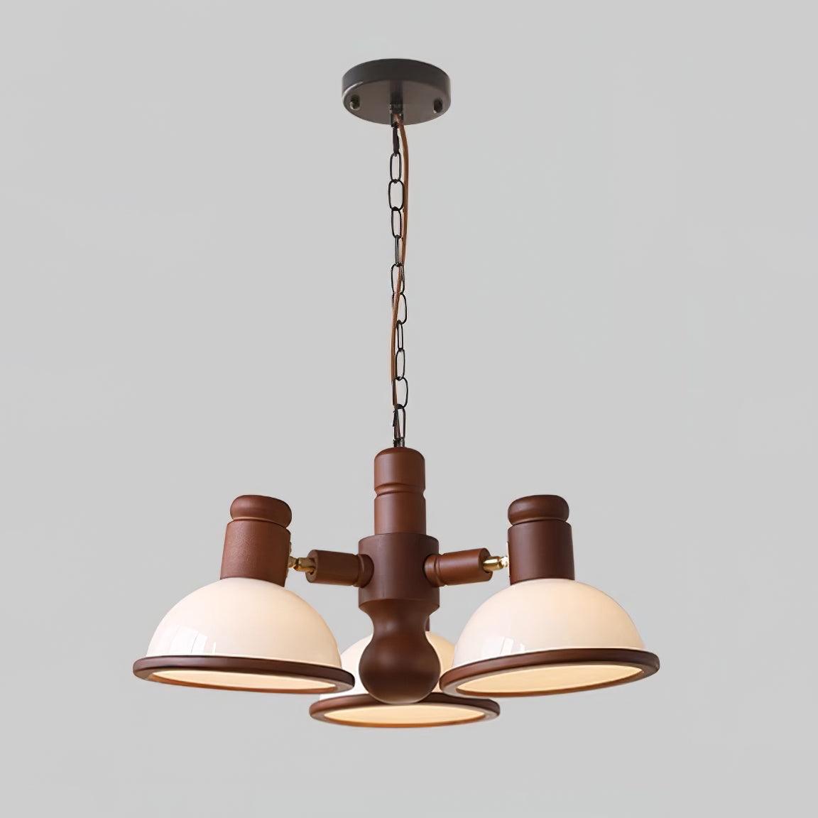 Girona Chandelier Adjustable Triple-Arm Glass - Letslighting