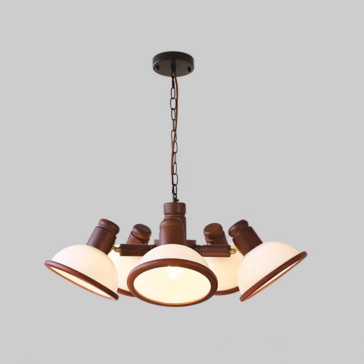 Girona Chandelier Adjustable Triple-Arm Glass - Letslighting