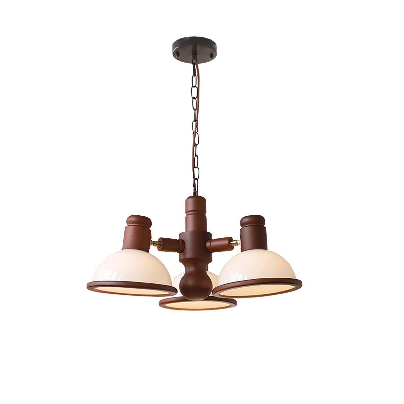 Girona Chandelier Adjustable Triple-Arm Glass - Letslighting