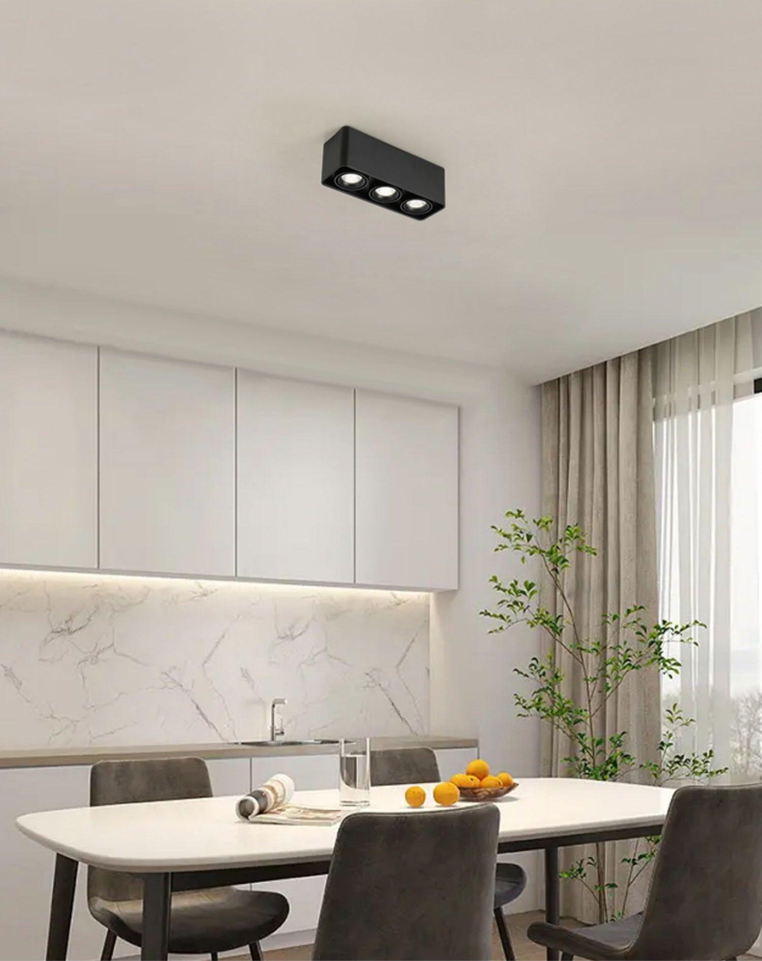 Solara Projecteur Encastré Jumeau LED Angulaire Minimaliste - Neutralighting