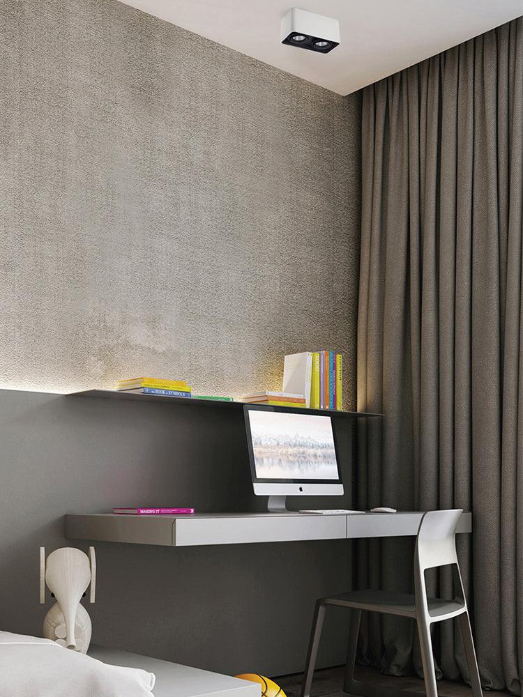 Solara Projecteur Encastré Jumeau LED Angulaire Minimaliste - Neutralighting