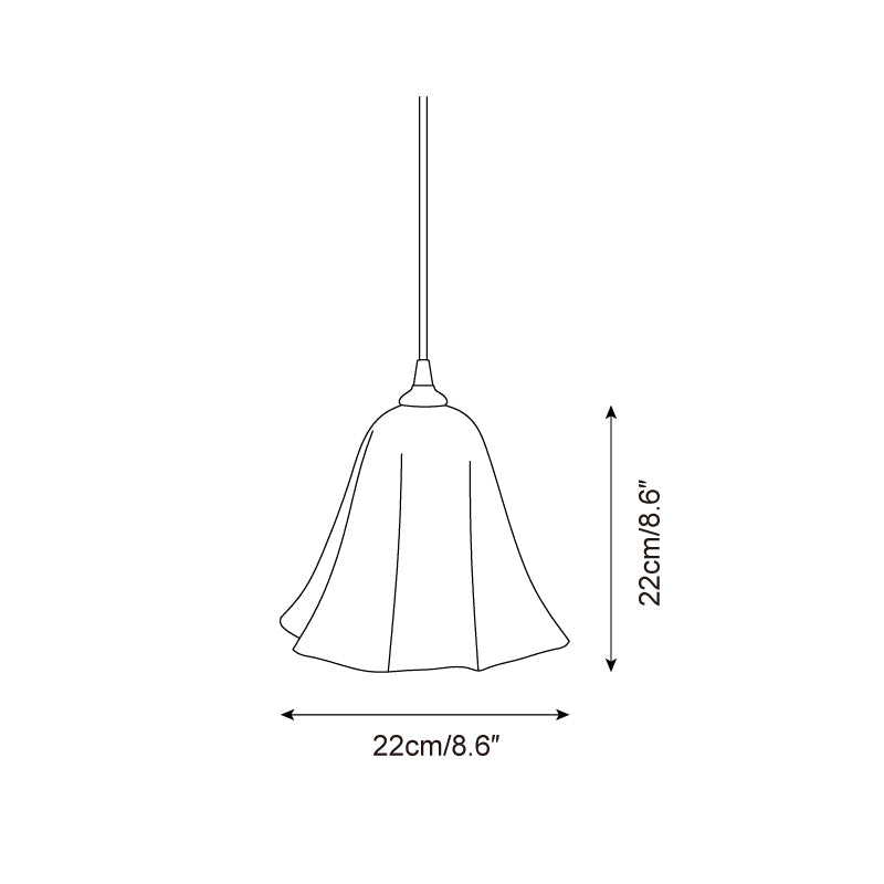 Glacea Suspension Silhouette de Cloche Fleur - Neutralighting