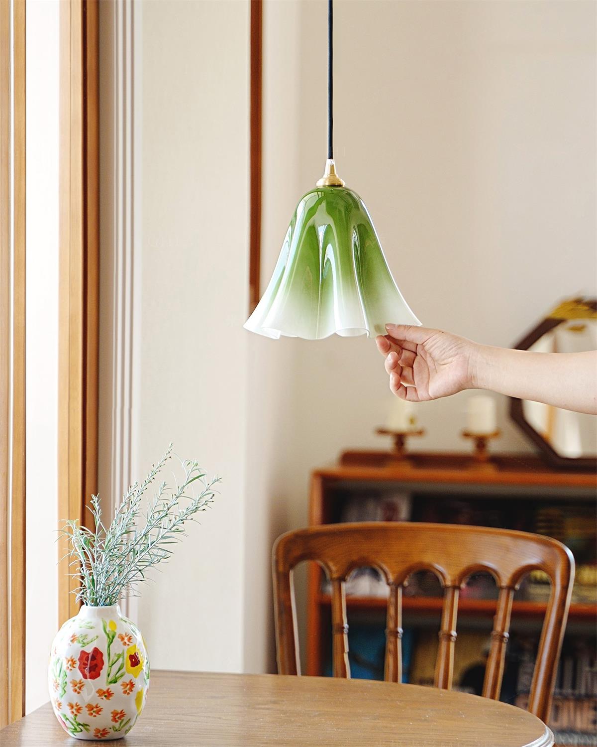 Glacea Suspension Silhouette de Cloche Fleur - Neutralighting