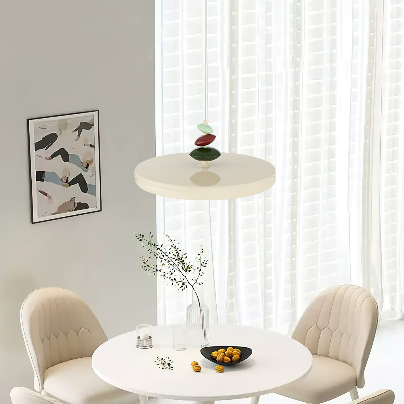 Suspension Acrylique Abat-jour Rond Décoratif Moderne - Neutralighting