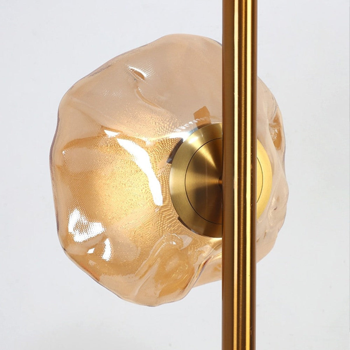 Avi Lampe de Table Irrégulier Moderne, Métal/Céramique, Doré/Noir/Gris Fumé/Clair, Salon